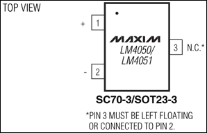 LM4050、LM4051：引腳配置