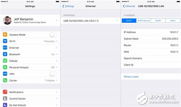 驚喜iOS10.2！蘋果iOS10.2起新增以太網(wǎng)設(shè)置頁