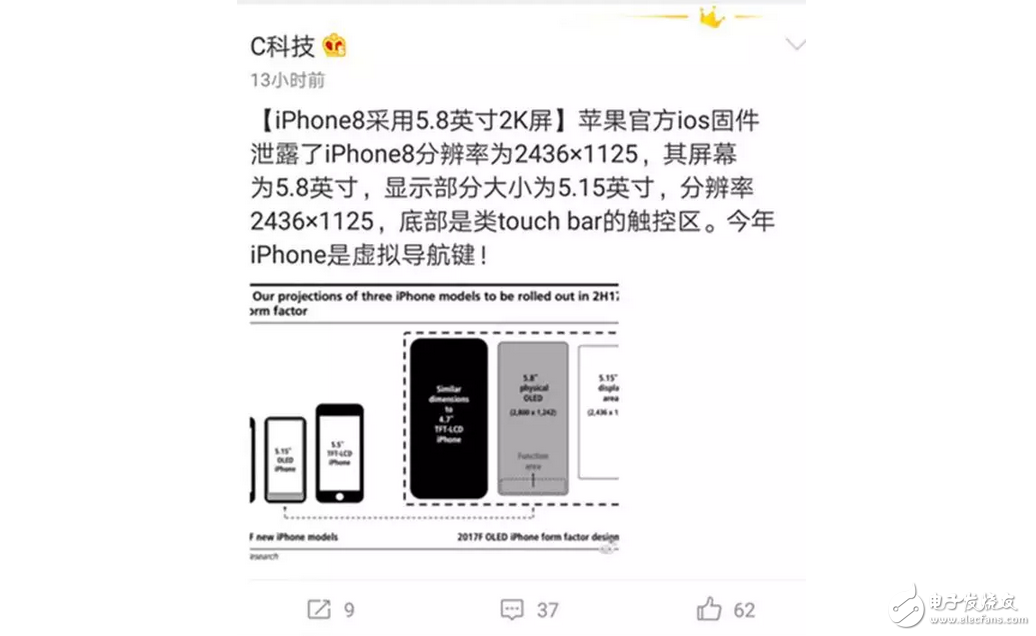 效仿華為,iPhone8將搭載虛擬鍵!SE二代配置大幅度提升